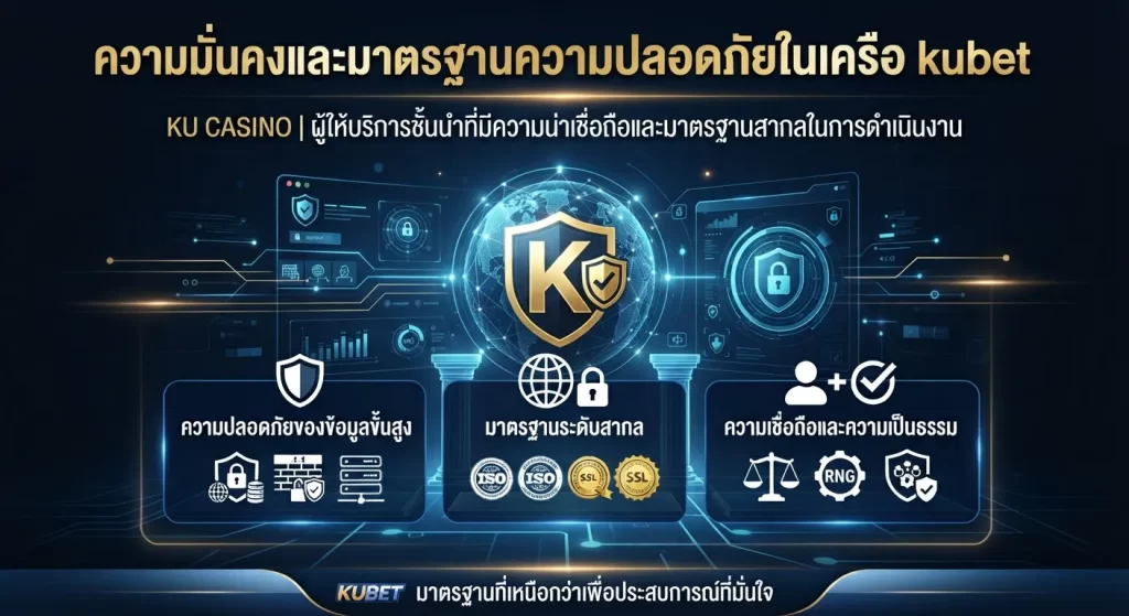 ความมั่นคงและมาตรฐานความปลอดภัยในเครือ kubet